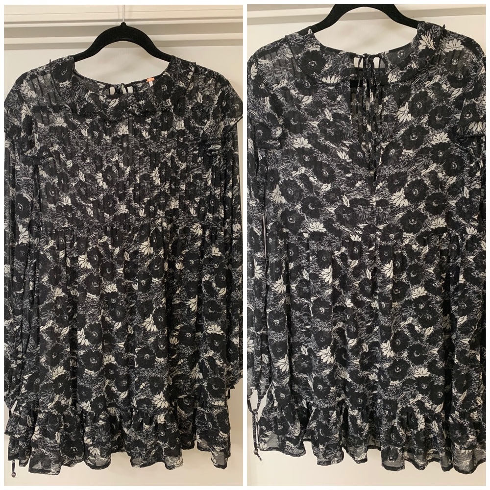 Free People These Dreams Mini Dress Size S Black - Picture 8 of 8